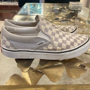 VANS CLASSIC SLIP-ON CHECKERBOARD Shoe (size 7)